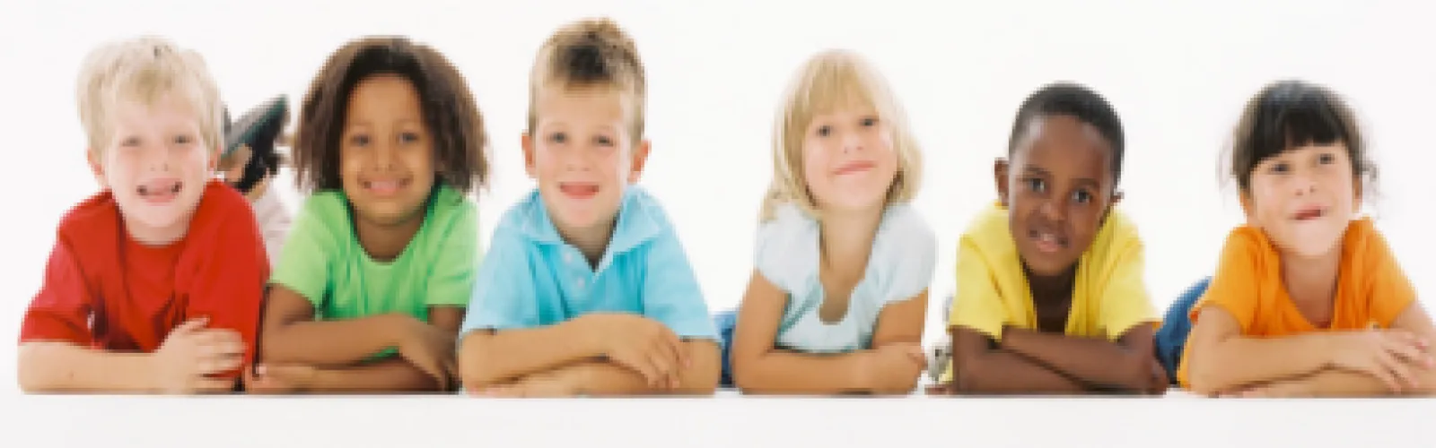 Row of children