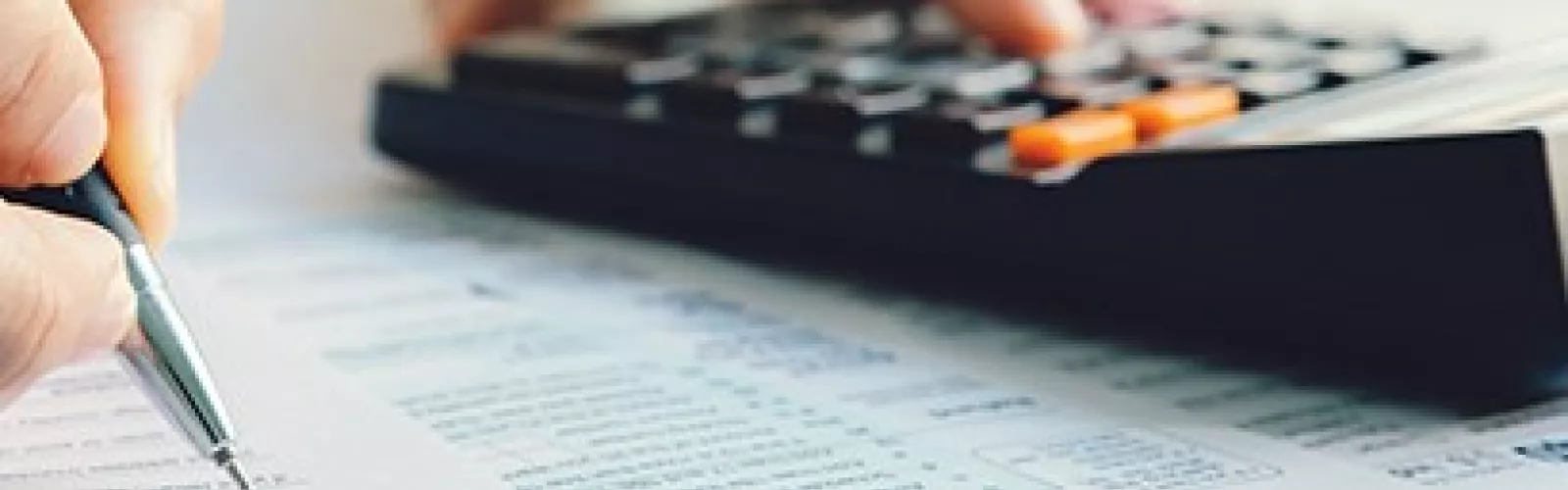 Pen with calculator