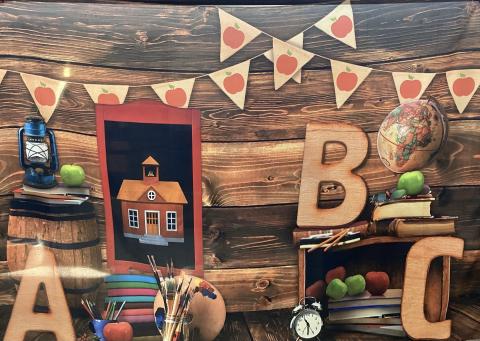 ABC Back to School Backdrop