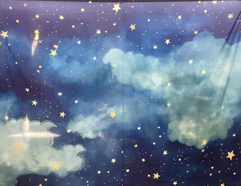 Starry night backdrop